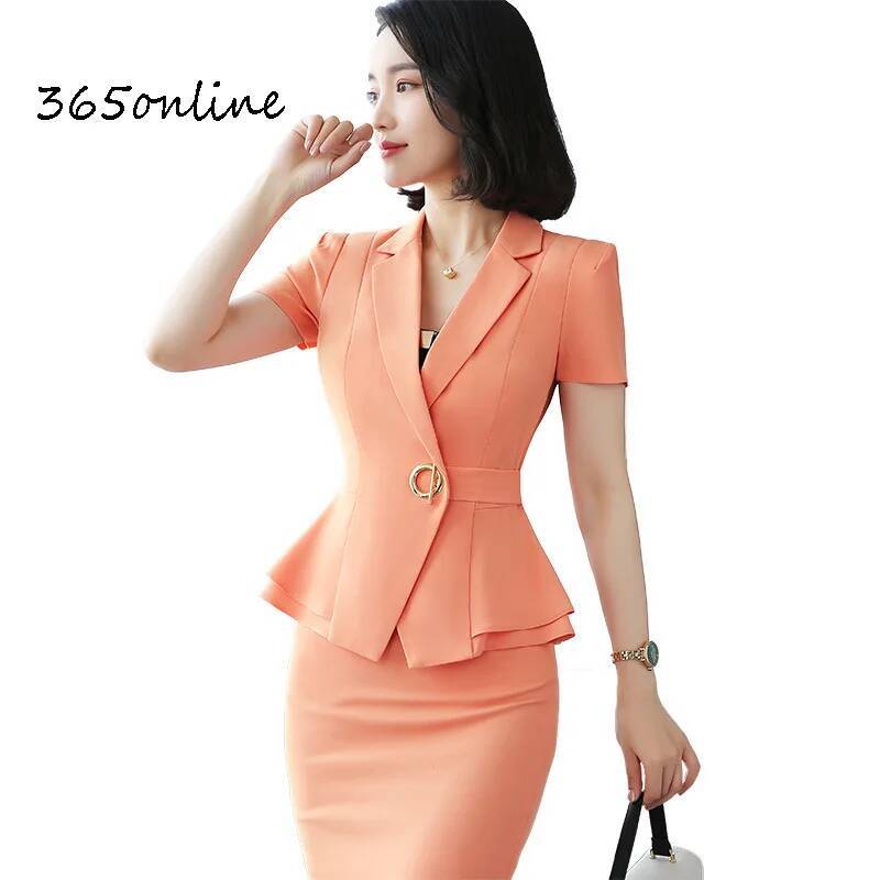 Women'S Elegant Formal Wear - Formal Uniform Styles Blazers Suits Two