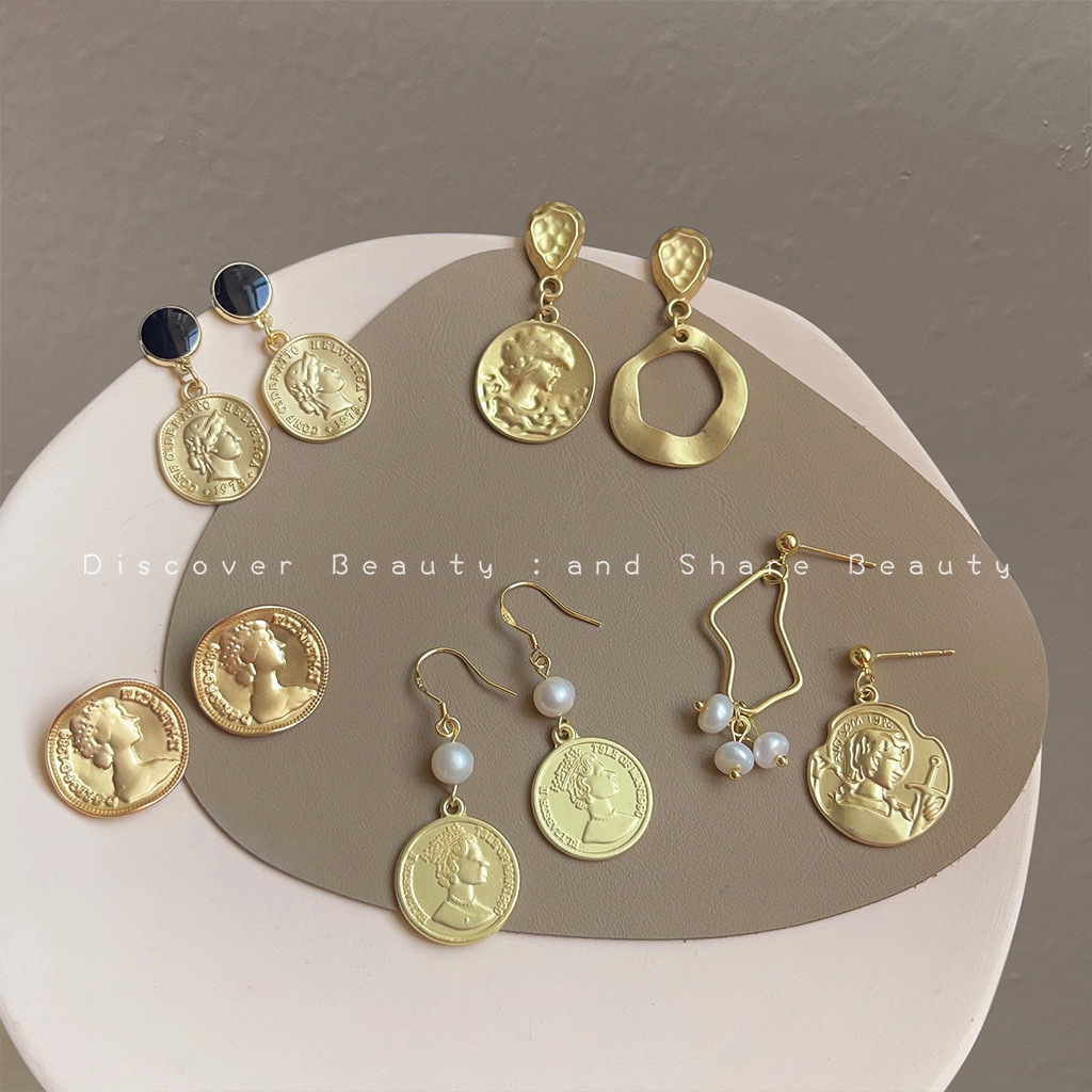 DIY accessories Baroque style  - Pearl Earring Stud ulasan dan harga