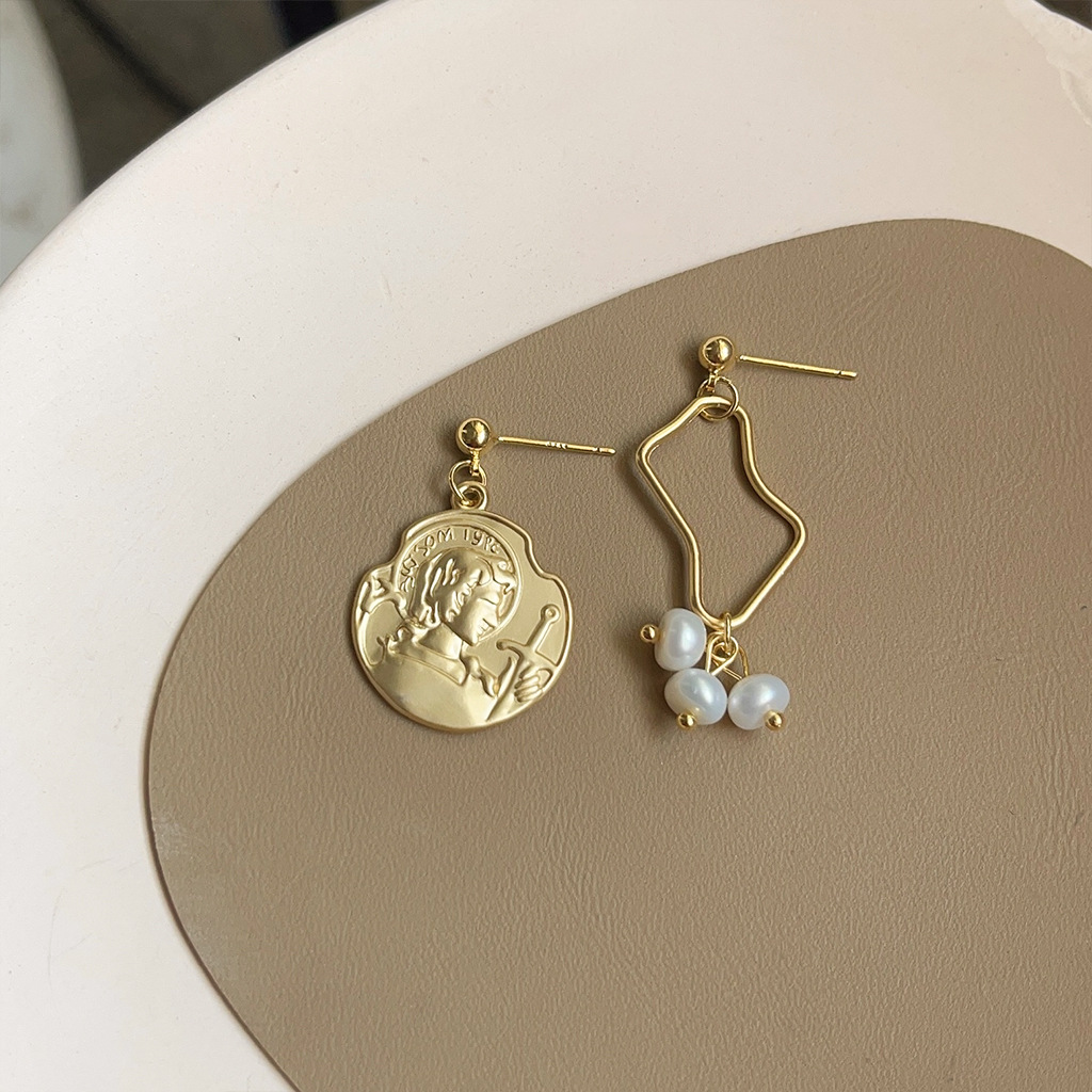 DIY accessories Baroque style  - Pearl Earring Stud ulasan dan harga