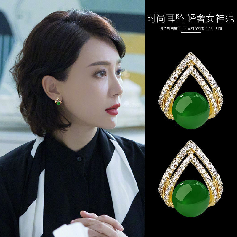 925 Silver Needle Korean Fashi - Pearl Earring Stud ulasan dan harga