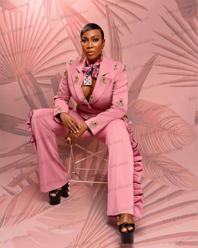 Pink Wedding Women Suit Set Bl - Women Formal Wear Coat ulasan dan harga
