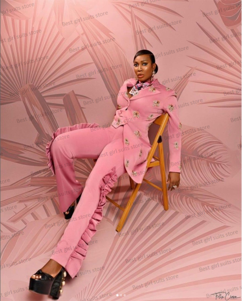 Pink Wedding Women Suit Set Bl - Women Formal Wear Coat ulasan dan harga