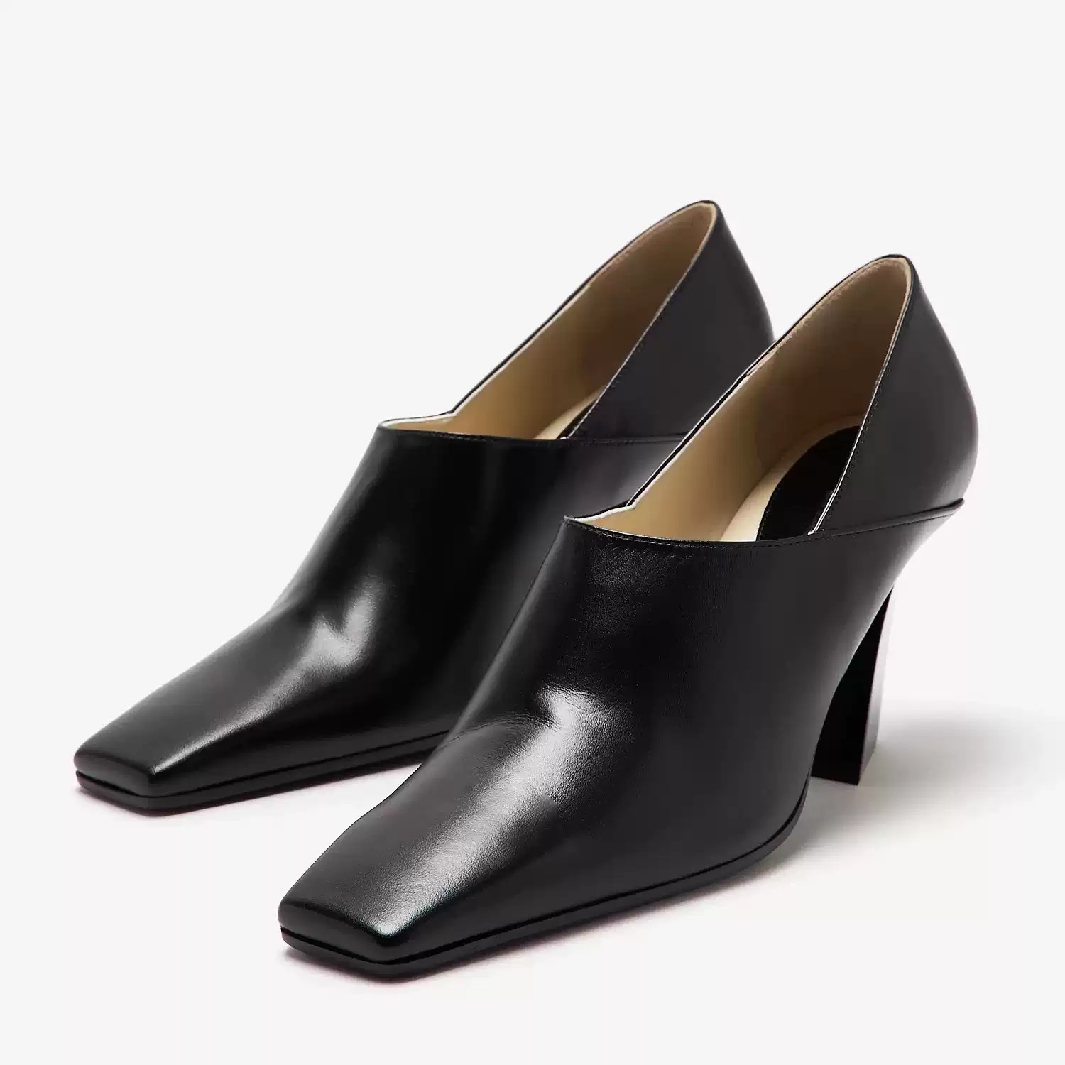 Women's Black Leather Square T - Formal Wear Women'S Loafers ulasan dan harga