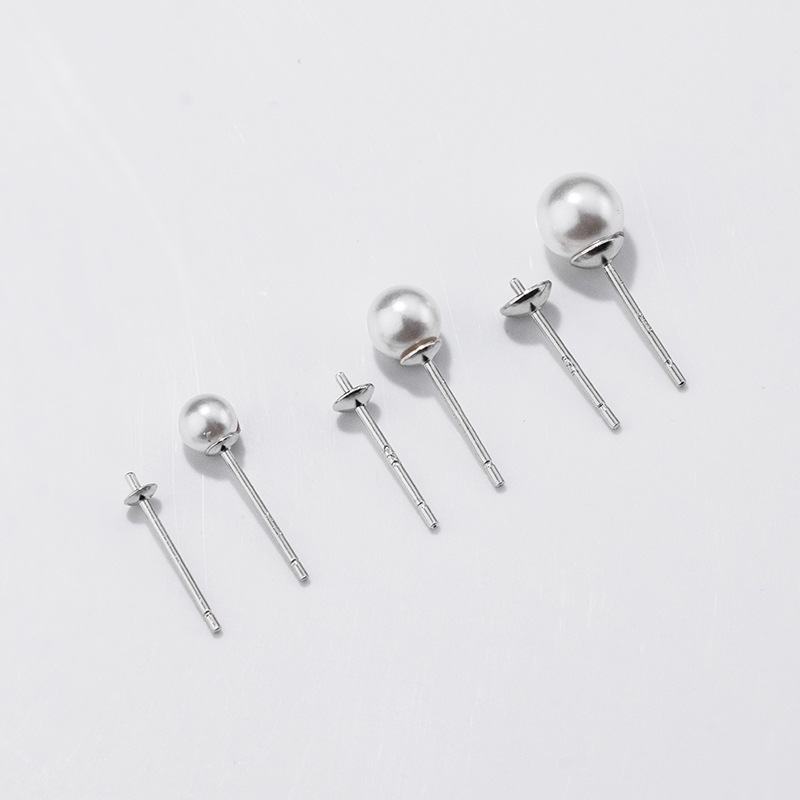 S925 Sterling Silver Earrings  - Pearl Earring Stud ulasan dan harga