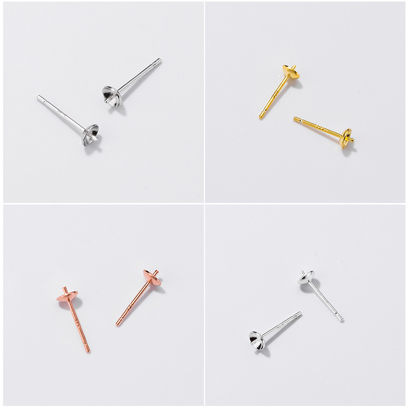 S925 Sterling Silver Earrings  - Pearl Earring Stud ulasan dan harga