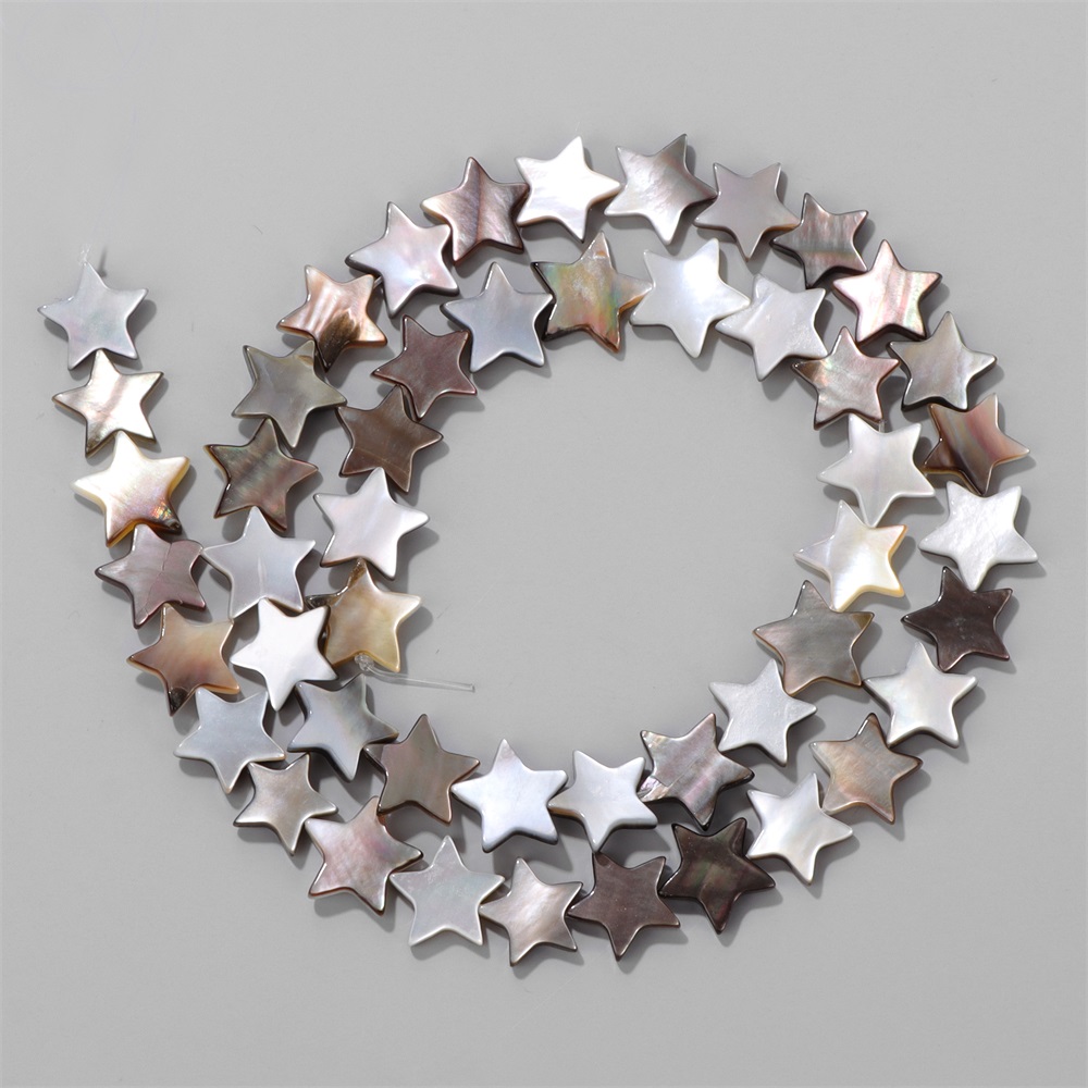 8/10/12mm Star Shape Black Gra - Pearl Earring Stud ulasan dan harga
