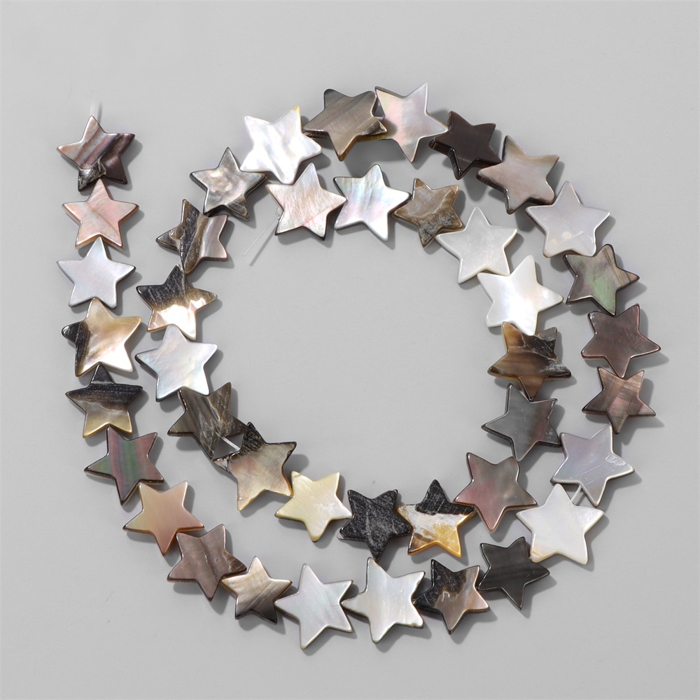 8/10/12mm Star Shape Black Gra - Pearl Earring Stud ulasan dan harga