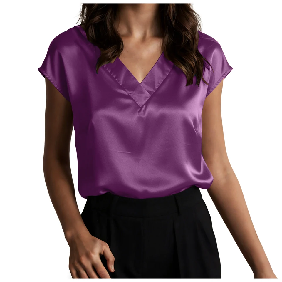 Women Silk Satin Tank Tops V N - Silk Camisole Work ulasan dan harga