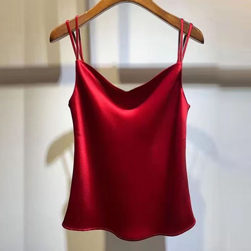 2025 Sexy Satin Silk Camisole  - Silk Camisole Work ulasan dan harga