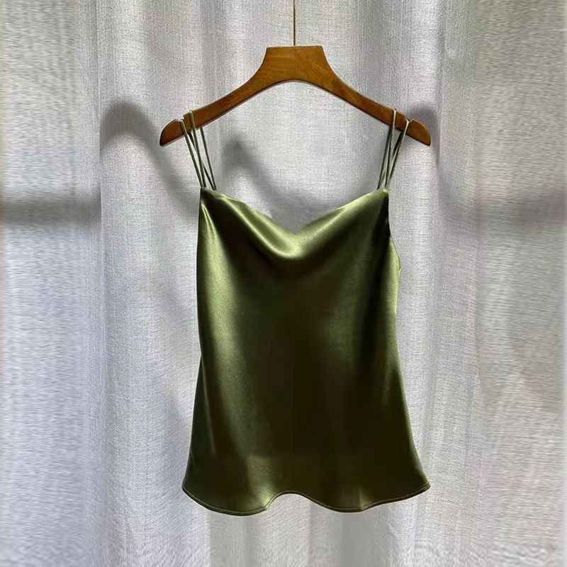 2025 Sexy Satin Silk Camisole  - Silk Camisole Work ulasan dan harga