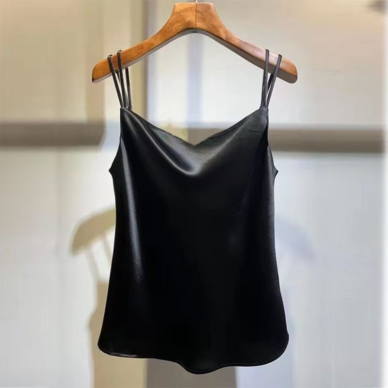 2025 Sexy Satin Silk Camisole  - Silk Camisole Work ulasan dan harga