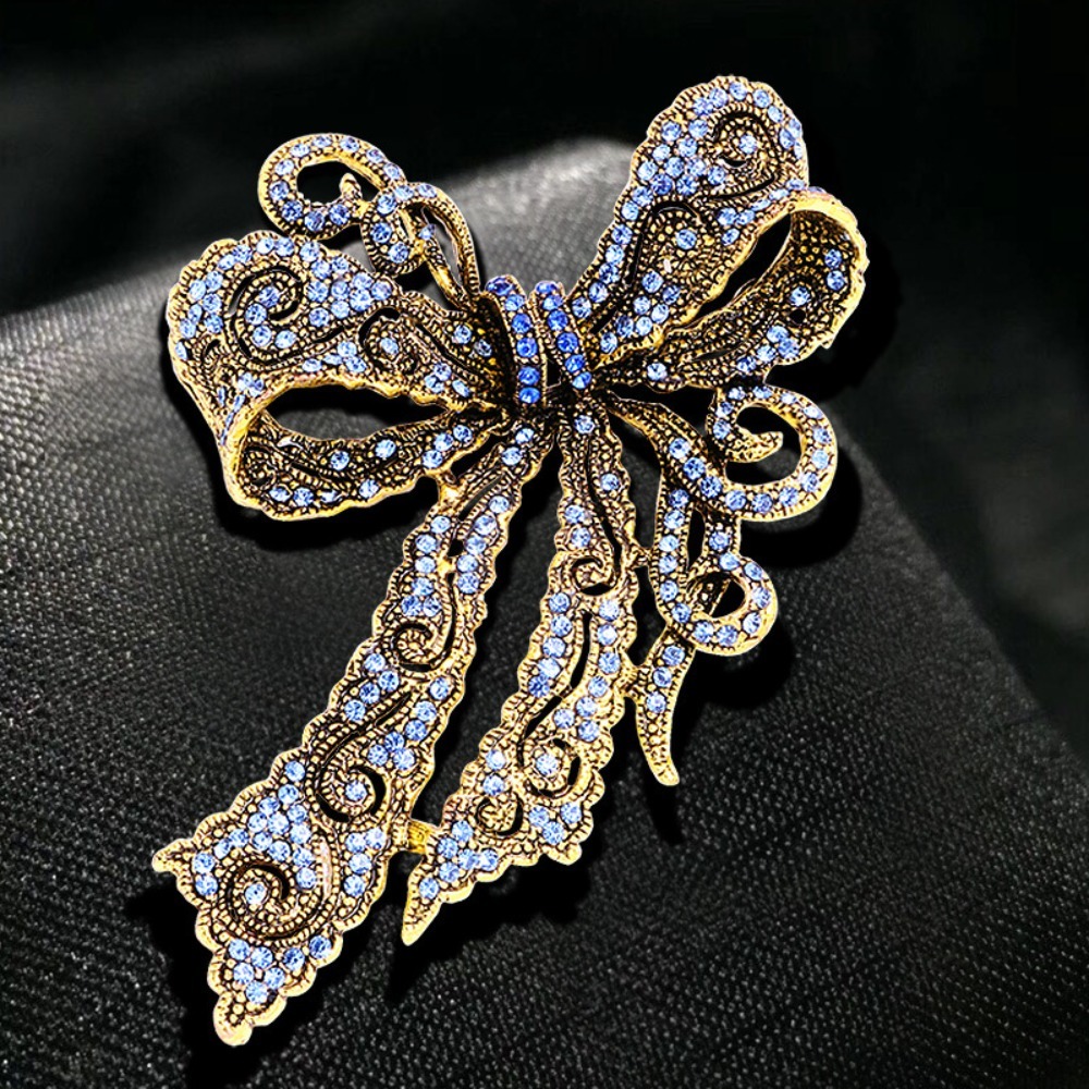 Vintage Bow-Shaped Brooch, Ele - Women'S Formal Wear Accessories ulasan dan harga