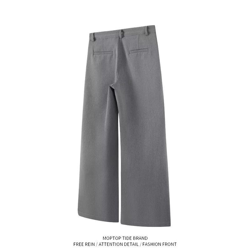 Retro Wide Leg Suit Pants Trou - Tailored Trouser Wide ulasan dan harga