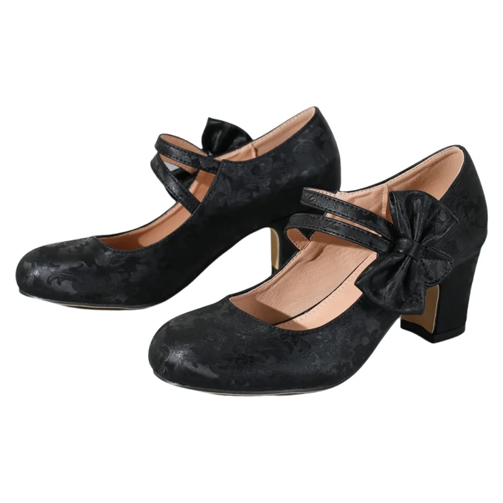 Large size women's shoes bow M - Women Formal Wear Shoes ulasan dan harga
