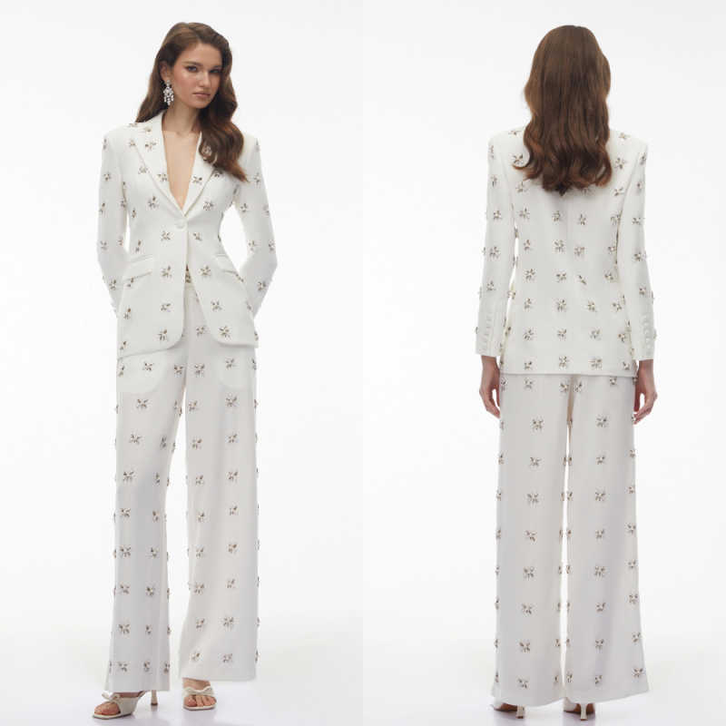 Elegant Women 2 Pieces Suit Cr - Formal Gala Wear Women ulasan dan harga