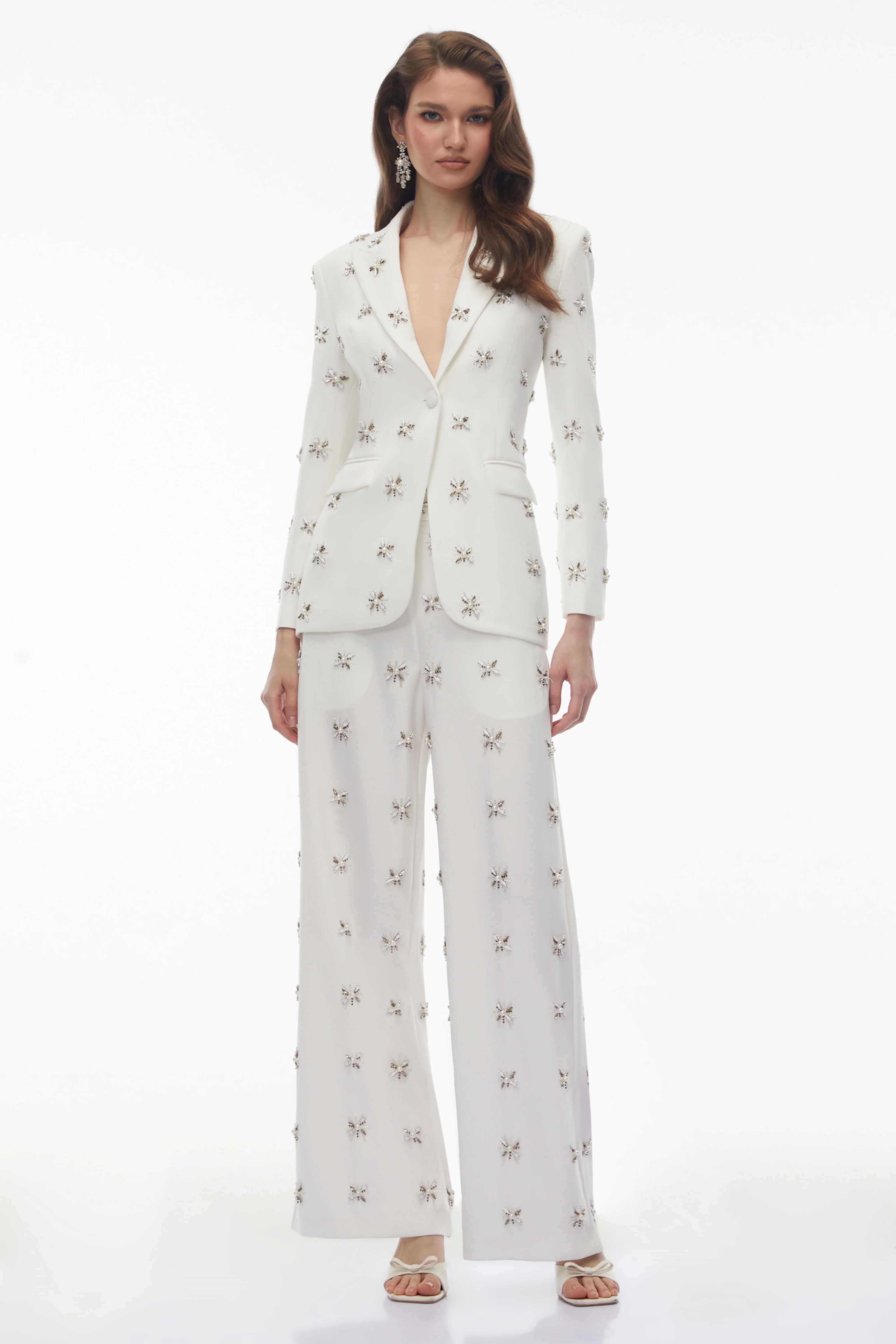 Elegant Women 2 Pieces Suit Cr - Formal Gala Wear Women ulasan dan harga