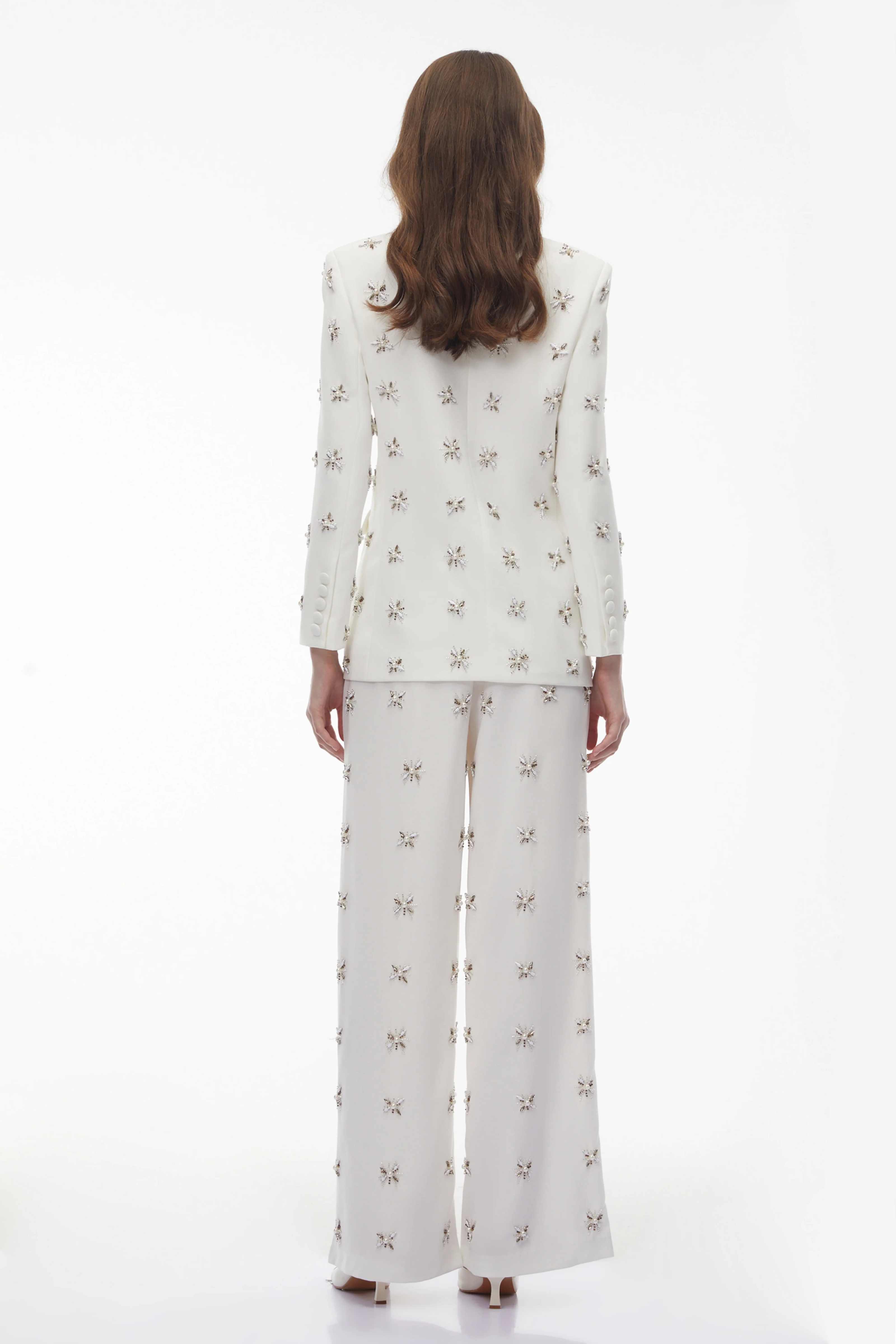 Elegant Women 2 Pieces Suit Cr - Formal Gala Wear Women ulasan dan harga