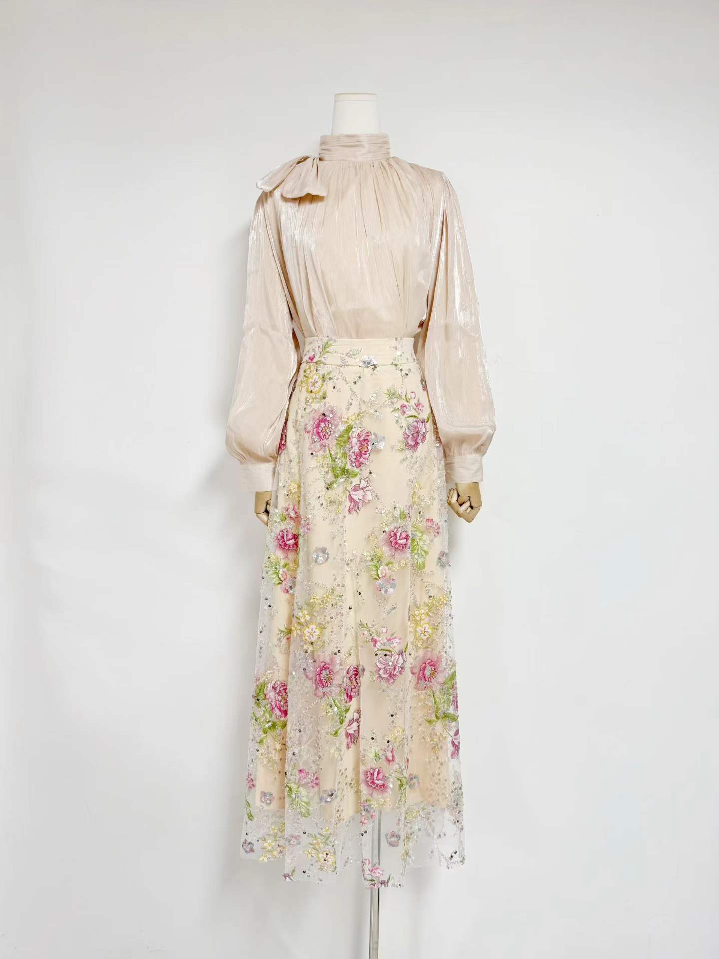 VGH Elegant Chic Black Floral  - Women'S Elegant Formal Wear ulasan dan harga