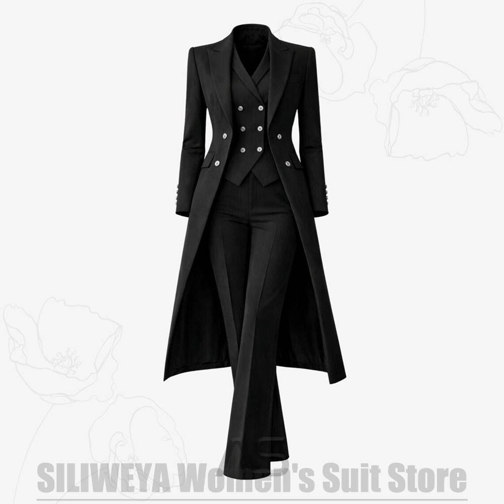 Women's Suit 3 Piece Double Br - Women Formal Wear Coat ulasan dan harga