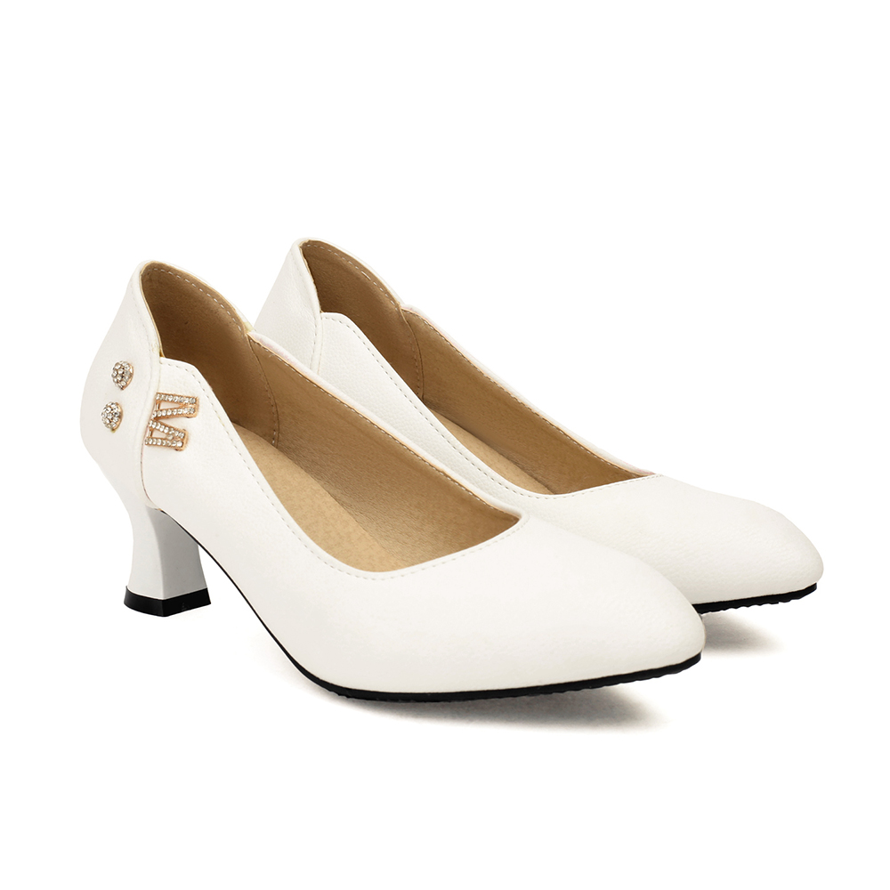 Autumn Mature Women Pumps 5cm  - Formal Women Daily Wear Shoes ulasan dan harga