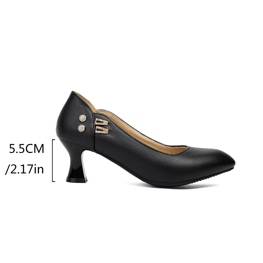Autumn Mature Women Pumps 5cm  - Formal Women Daily Wear Shoes ulasan dan harga