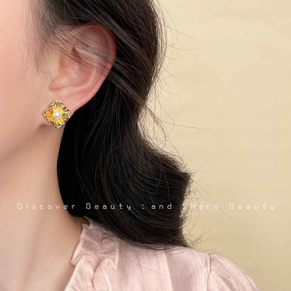DIY accessories Fashion commut - Pearl Earring Stud ulasan dan harga