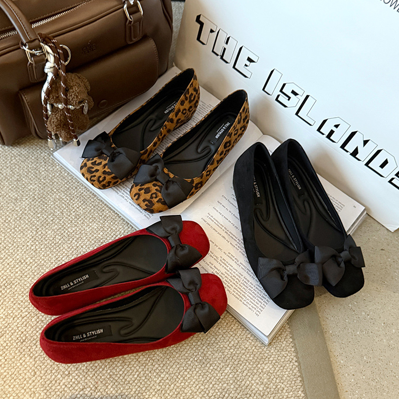 Multi-Color Suede Ballet Flats - Formal Women Daily Wear Shoes ulasan dan harga
