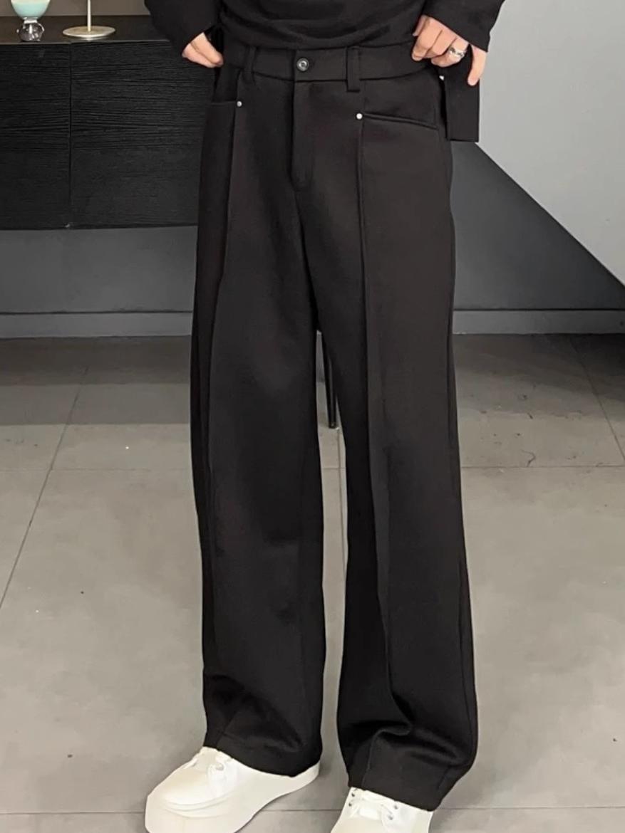 Korean Style Casual Pants Drap - Tailored Trouser Wide ulasan dan harga