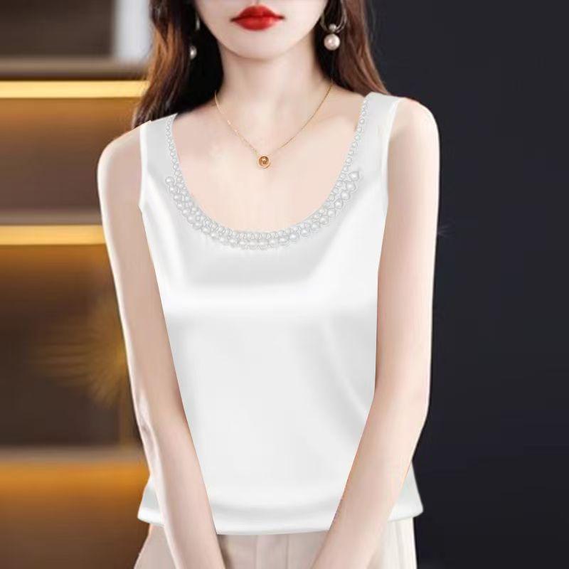 Solid Satin Silk Camisole Crop - Silk Camisole Work ulasan dan harga