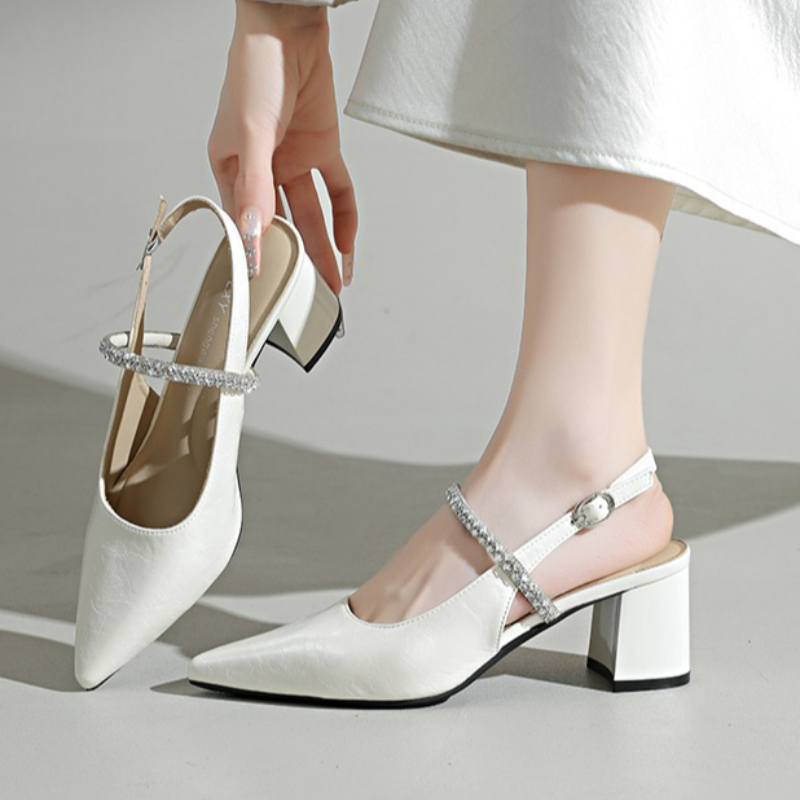 Women's Square Toe Rhinestone  - Formal Women Daily Wear Shoes ulasan dan harga