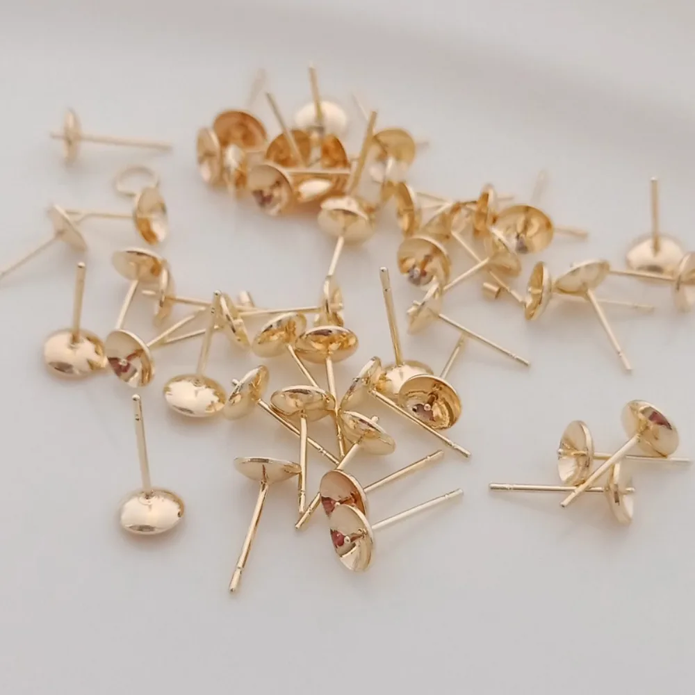 14K Gold-plated Bead Accessori - Pearl Earring Stud ulasan dan harga