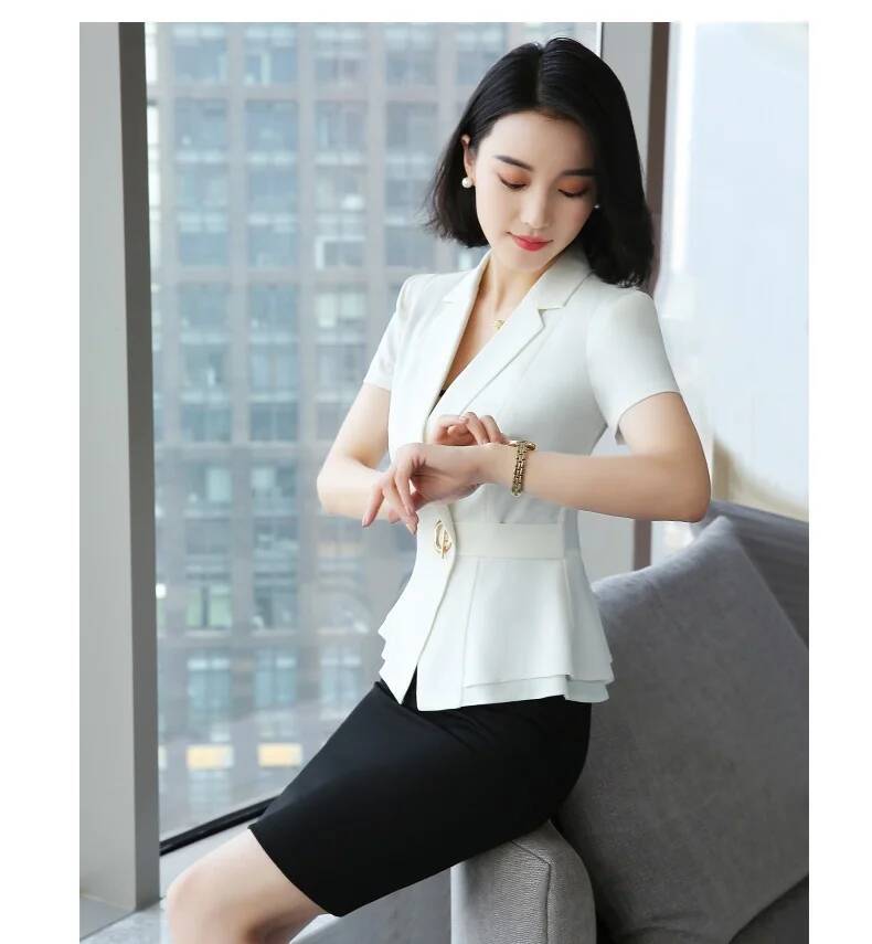 Formal Uniform Styles Blazers  - Women'S Elegant Formal Wear ulasan dan harga