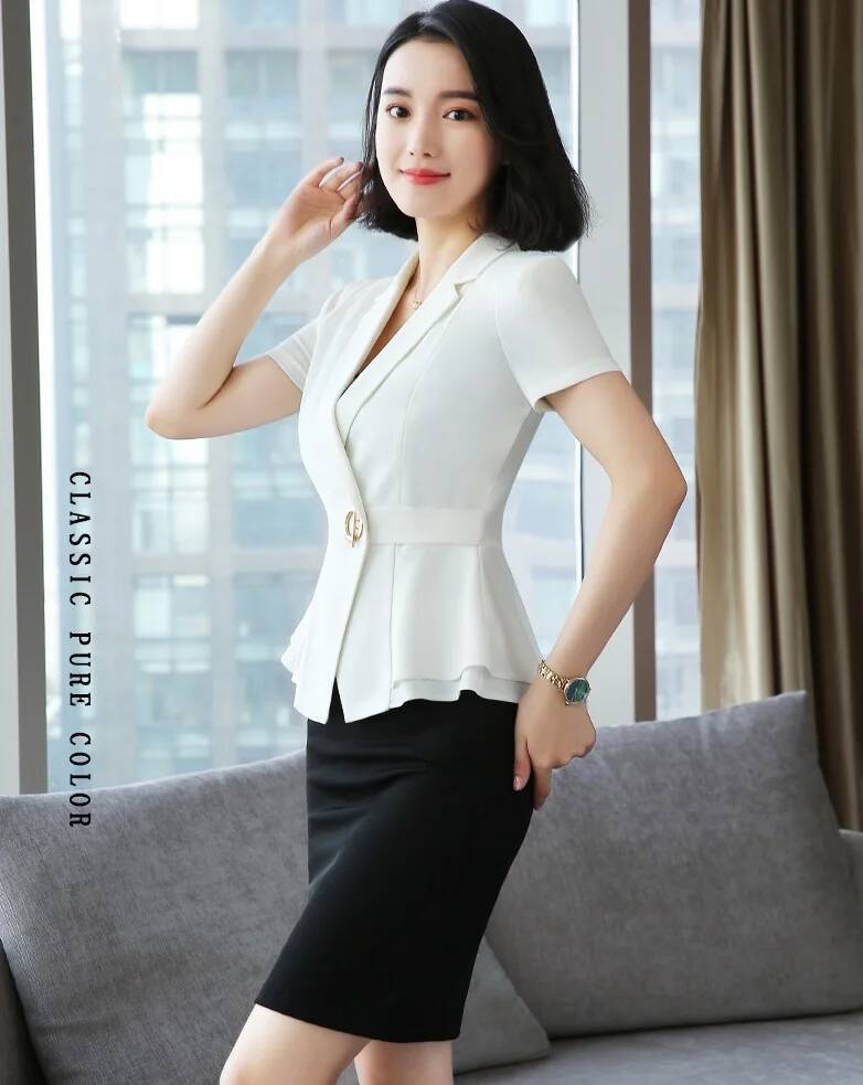 Formal Uniform Styles Blazers  - Women'S Elegant Formal Wear ulasan dan harga