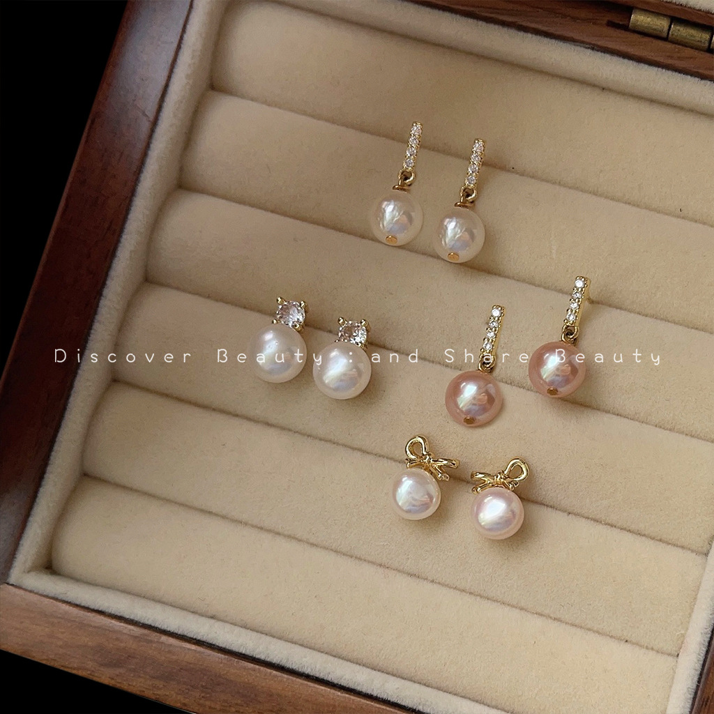 DIY accessories Small daily na - Pearl Earring Stud ulasan dan harga