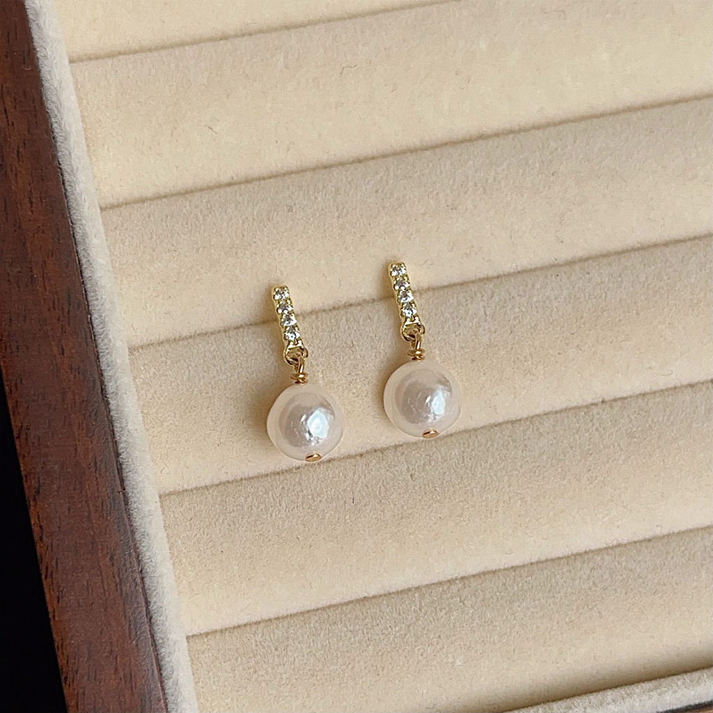 DIY accessories Small daily na - Pearl Earring Stud ulasan dan harga