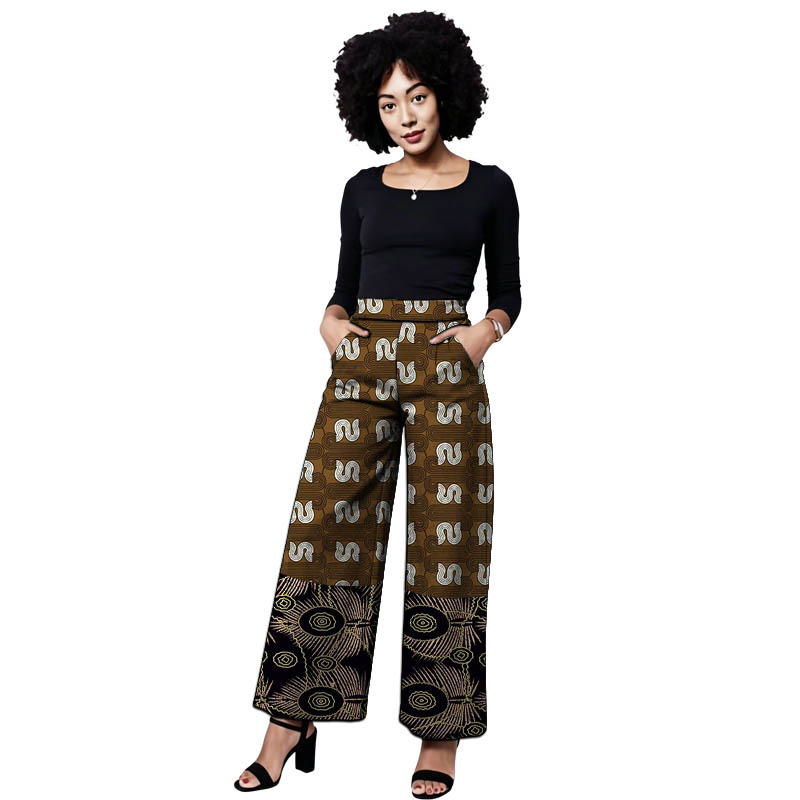 Ankara Outfit Women's Patchwor - Tailored Trouser Wide ulasan dan harga