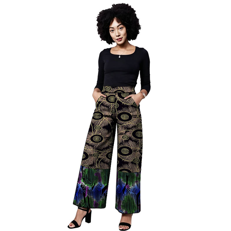 Ankara Outfit Women's Patchwor - Tailored Trouser Wide ulasan dan harga